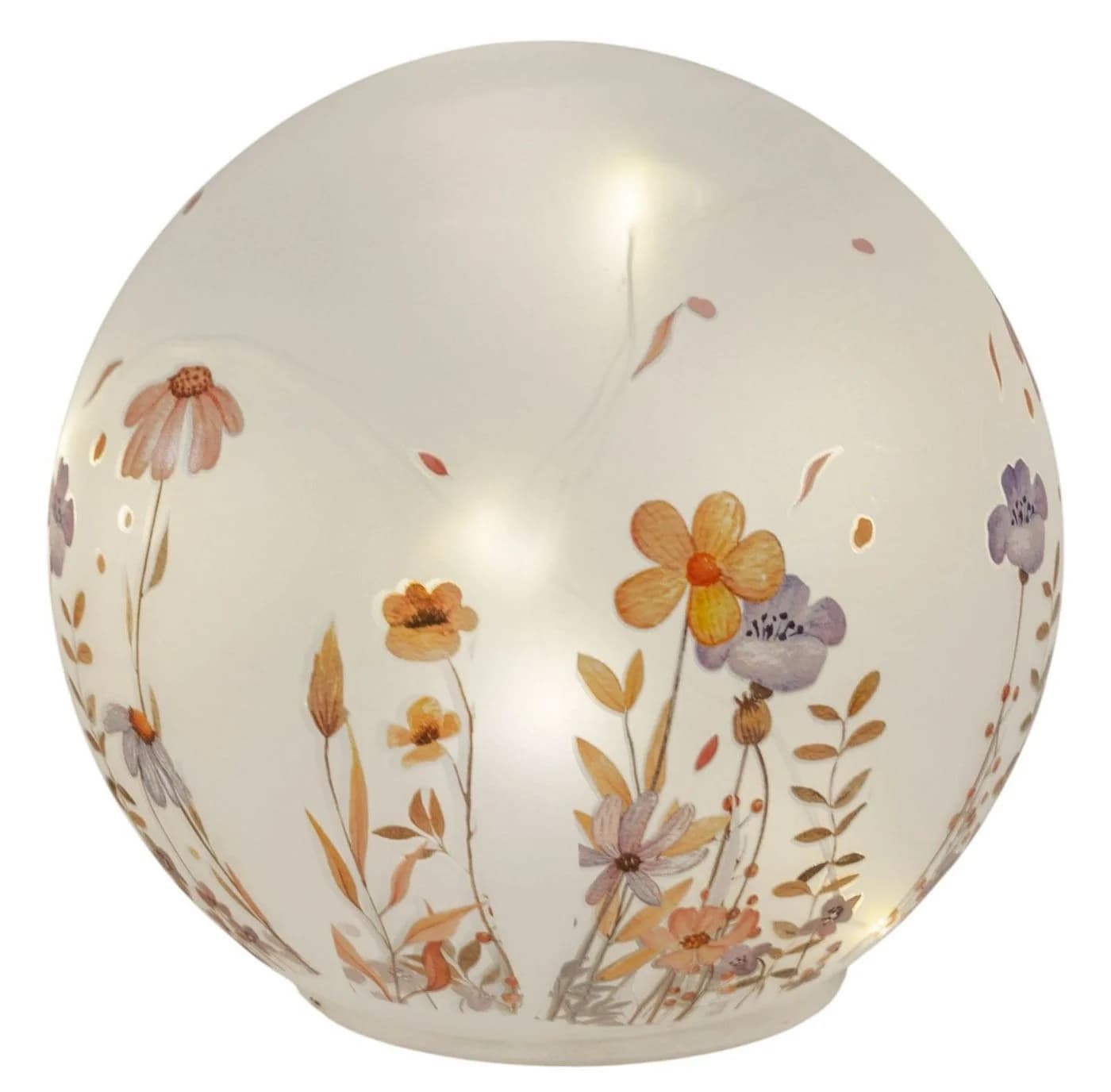 formano LED Dekolicht Deko Kugel Glas Wiesenblumen 15 cm - Bild 2
