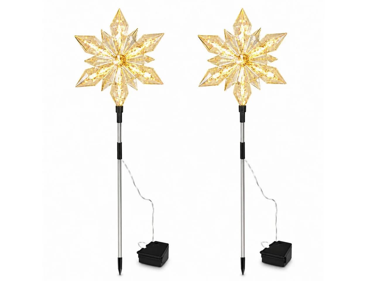 Weltbild LED Gartenstecker Shiny Stars 2er-Set Sternenlicht Solar - Bild 3