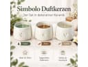 Weltbild Simbolo Duftkerzen Teelichter 3er Set Zimt Tanne Vanille Beige/Weiß Bild 5