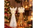 Weltbild LED-Engel mit Teelichthalter 2er Set Glas Weihnachtsdeko Bild 2