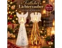 Weltbild LED-Engel mit Teelichthalter 2er Set Glas Weihnachtsdeko Bild 3