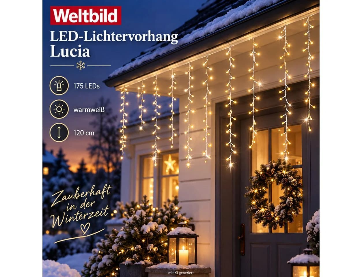 Weltbild LED-Lichterkette Lucia 175 LEDs Warmweiß - Bild 5