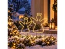 Weltbild Gartenstecker XXL Engelchen 2er Set Gold Silhouette Bild 2