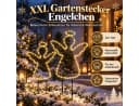 Weltbild Gartenstecker XXL Engelchen 2er Set Gold Silhouette Bild 3