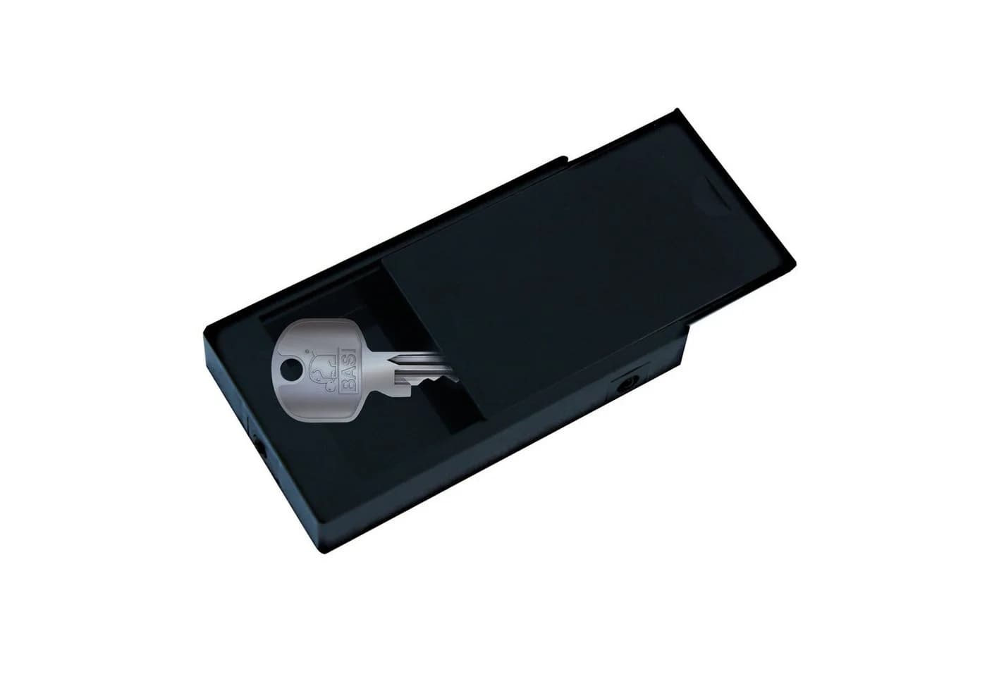 BASI Magnetische Schlüsselbox mit Schiebedeckel Schwarz - Bild 2