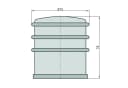 BASI Wandtürstopper Türpuffer Edelstahl 1 kg Bild 3