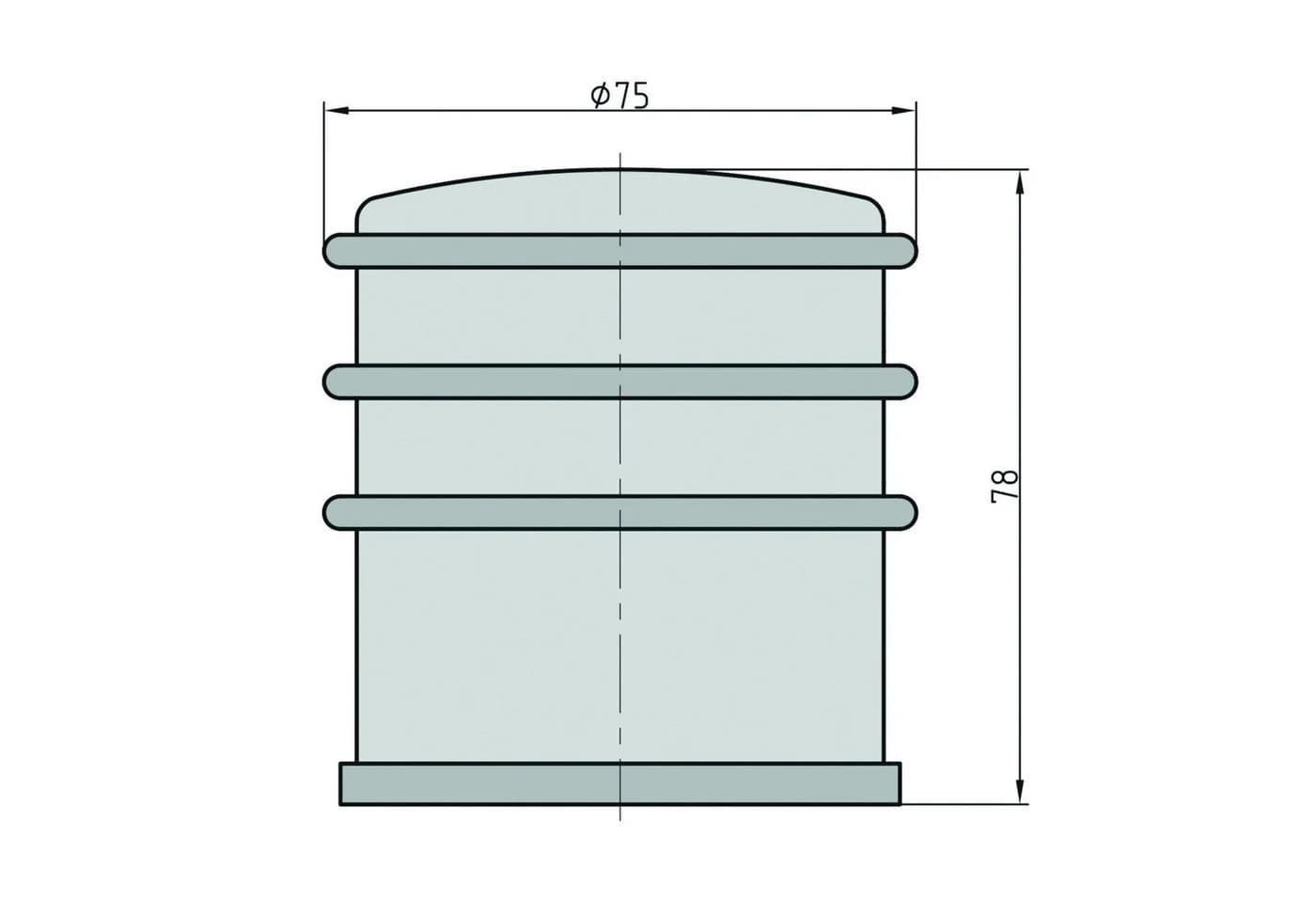 BASI Wandtürstopper Türpuffer Edelstahl 1 kg - Bild 3