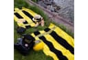 BVB Duschtuch Schwarz-Gelb Blockstreifen 100% Baumwolle Bild 3
