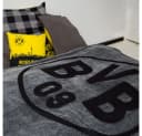 BVB Fleecedecke grau 100% Polyester Coral Fleece Bild 3