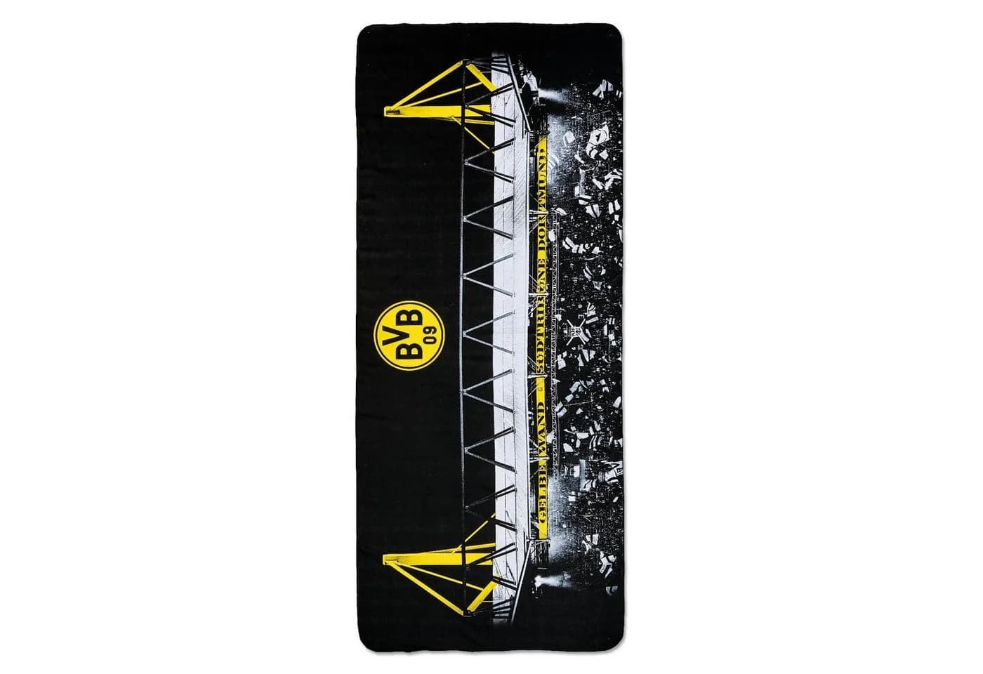 BVB Microfaser-Handtuch Schwarz-Gelb Stadionmotiv 75x180cm - Bild 2