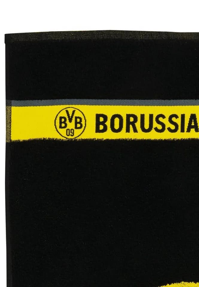 BVB Handtuch Emblem 50x100 cm Schwarz Baumwolle - Bild 4