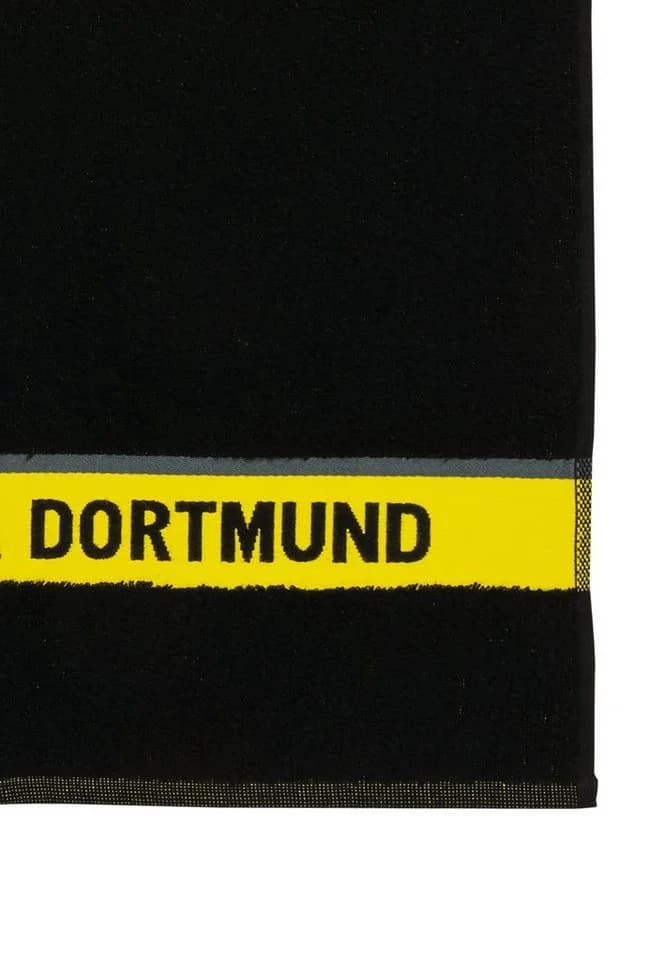 BVB Duschtuch Emblem 70x140 cm Baumwolle Schwarz Gelb - Bild 5