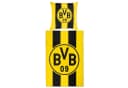 BVB Bettwäsche Blockstreifen 135 x 200 cm 100 % Baumwolle Schwarz-Gelb Bild 2