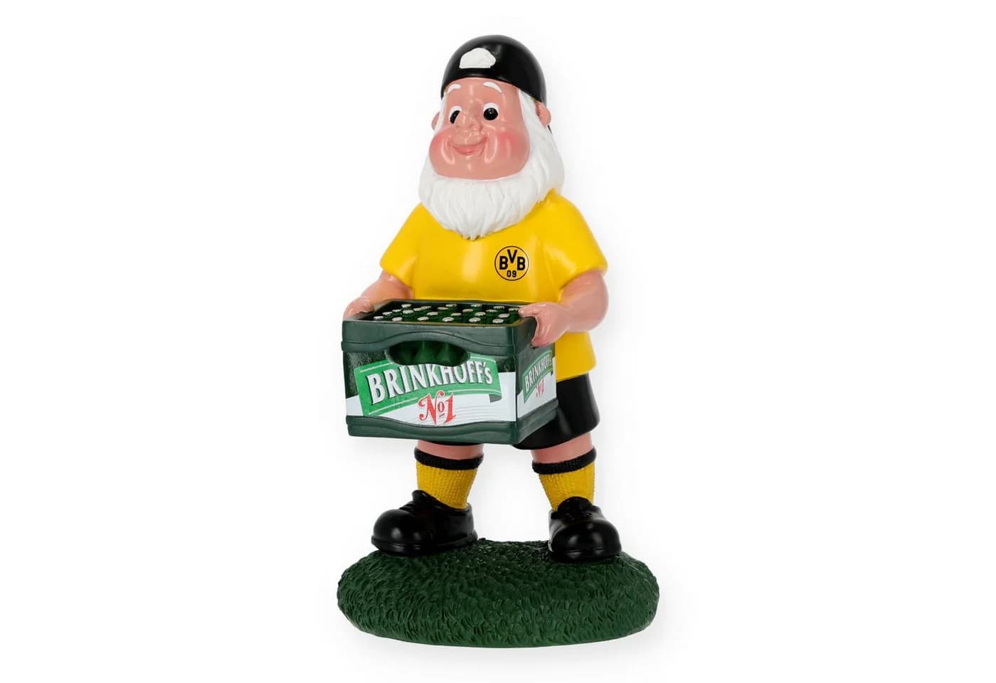 BVB Gartenzwerg Bierkasten Schwarz-Gelb Polyresin - Bild 2