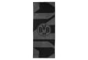 BVB Badetuch Grau/Schwarz 70x180 cm Bio-Baumwolle mit Schlaufe Bild 2