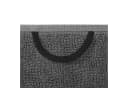 BVB Badetuch Grau/Schwarz 70x180 cm Bio-Baumwolle mit Schlaufe Bild 4