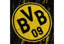 BVB Duschtuch Tricolor 70x140cm Schwarz/Gelb Biobaumwolle Bild 1