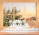 Erwin Hennecken GmbH Eiszapfen-Girlande 2 Stück 98x30 cm Schneewatte Bild 1