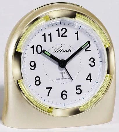 Atlanta Funkwecker 1404/9 Gold Kunststoff