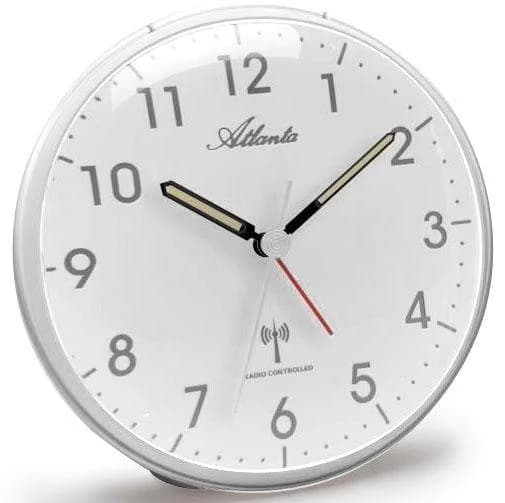 Atlanta Funkwecker 1828-19 Silber Modernes Design