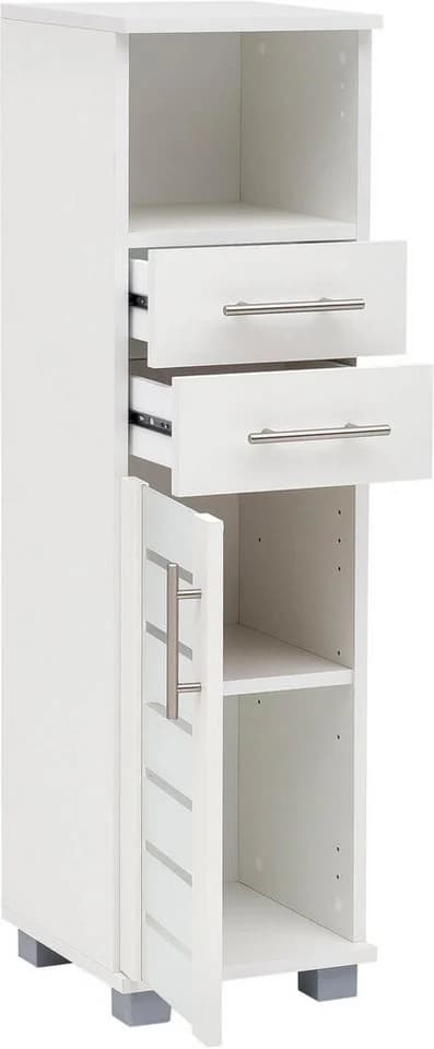 Schildmeyer Midischrank Nikosia Weiß mit Glastür und 2 Schubladen - Bild 3