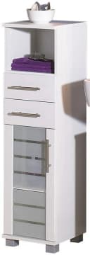 Schildmeyer Midischrank Nikosia Weiß mit Glastür und 2 Schubladen Bild 4