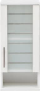 Schildmeyer Hängeschrank Nikosia 30 cm Weiß MDF Glastür Metallgriff Bild 1