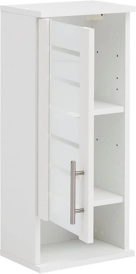 Schildmeyer Hängeschrank Nikosia 30 cm Weiß MDF Glastür Metallgriff - Bild 3