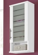 Schildmeyer Hängeschrank Nikosia 30 cm Weiß MDF Glastür Metallgriff Bild 4