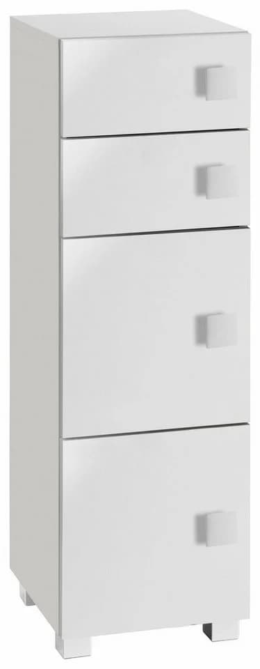 SCHILDMEYER Quadra Unterschrank Weiß Glanz 2 Türen 2 Schubladen - Bild 2