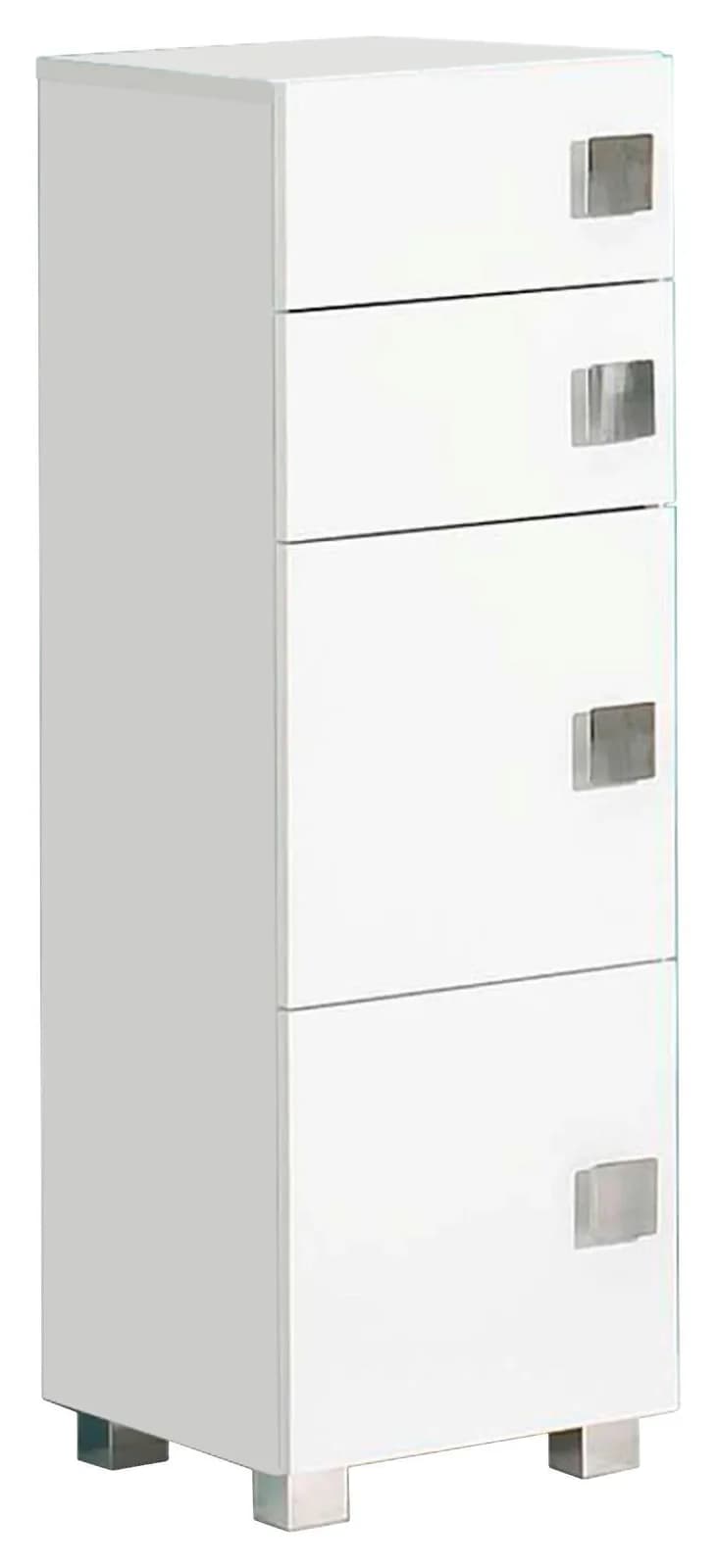 SCHILDMEYER Quadra Unterschrank Weiß Glanz 2 Türen 2 Schubladen - Bild 5