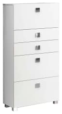Schildmeyer Midischrank Quadra Weiß Glänzend 5 Schubladen Bild 1