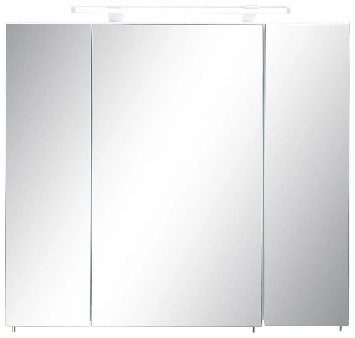 SCHILDMEYER Spiegelschrank Dorina Weiß 3-türig LED - Bild 4