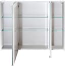 Schildmeyer Spiegelschrank Basic Weiß 3-türig mit Glaseinlegeböden Bild 4