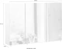 Schildmeyer Spiegelschrank Basic Weiß Glanz 3-türig Bild 3