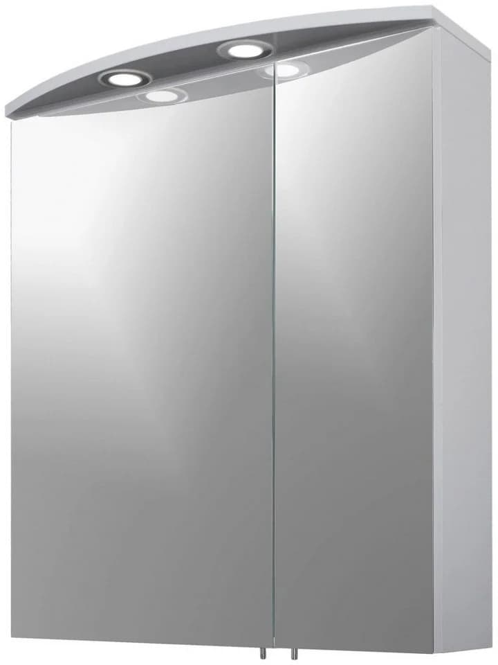 Schildmeyer Spiegelschrank Verona Weiß Glänzend 2-Türig mit LED - Bild 2
