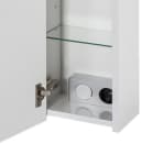 Schildmeyer Spiegelschrank Verona Weiß Glänzend 2-Türig mit LED Bild 5