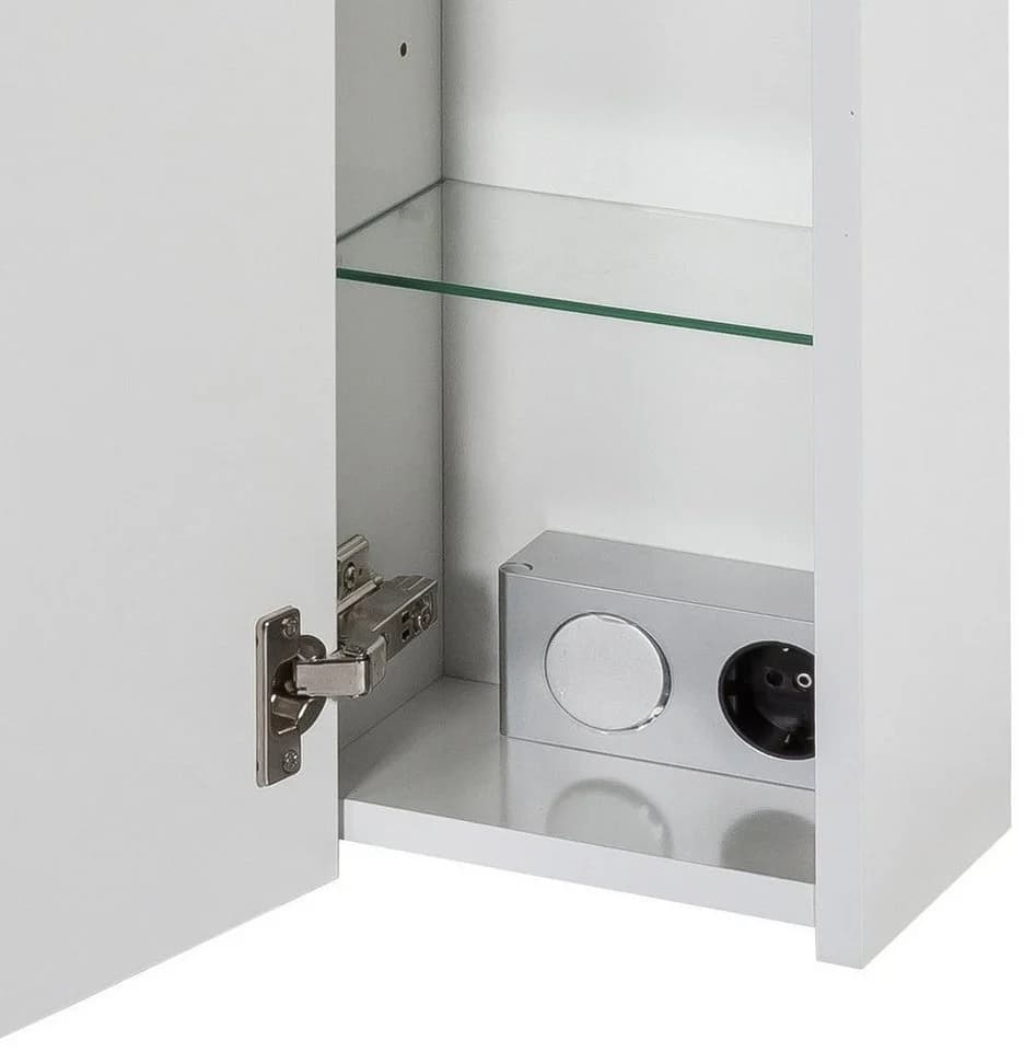 Schildmeyer Spiegelschrank Verona Weiß Glänzend 2-Türig mit LED - Bild 5