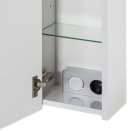 SCHILDMEYER Spiegelschrank Verona Weiß Glanz 3-türig mit LED Bild 3