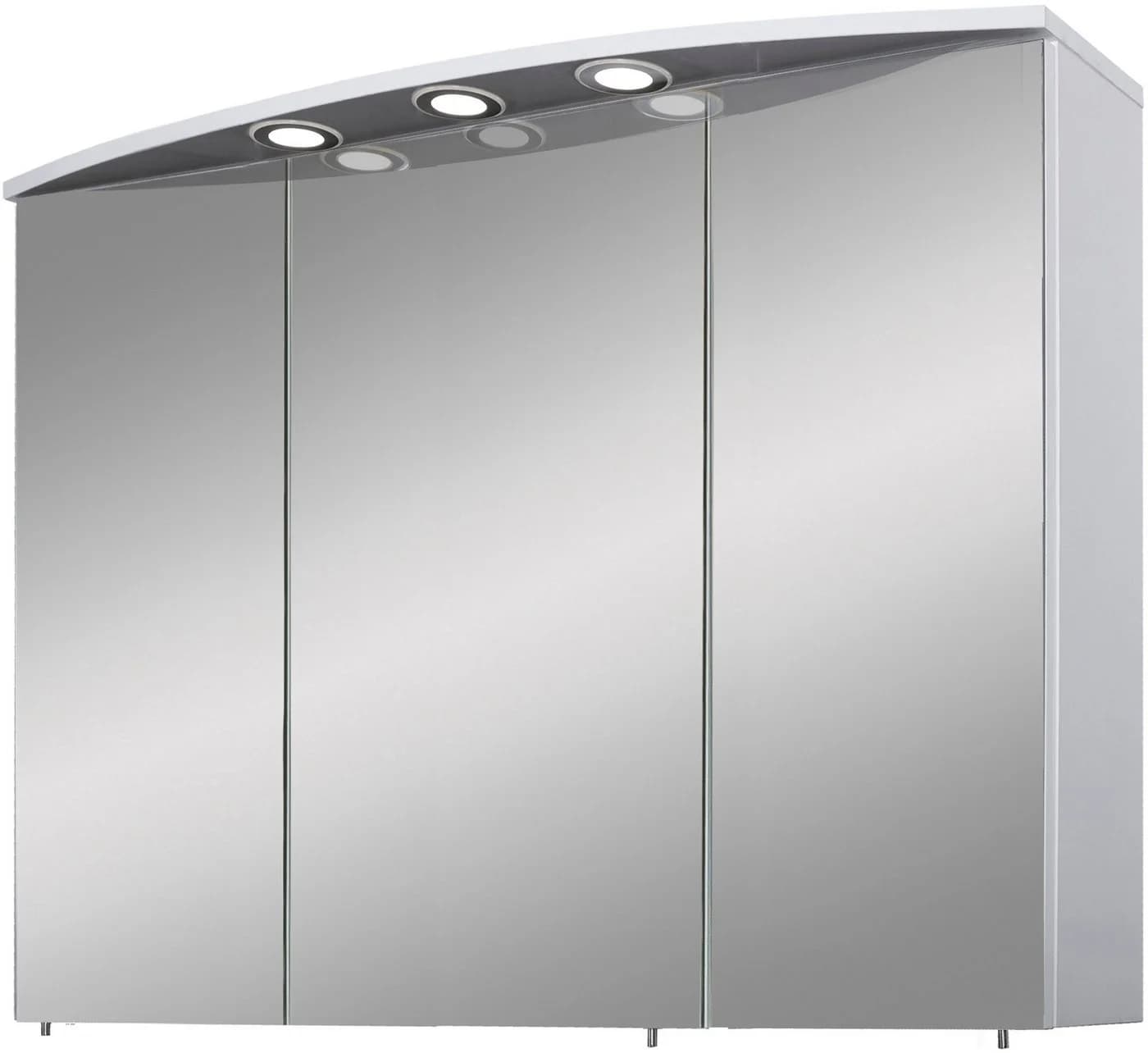 SCHILDMEYER Spiegelschrank Verona Weiß Glanz 3-türig mit LED - Bild 2