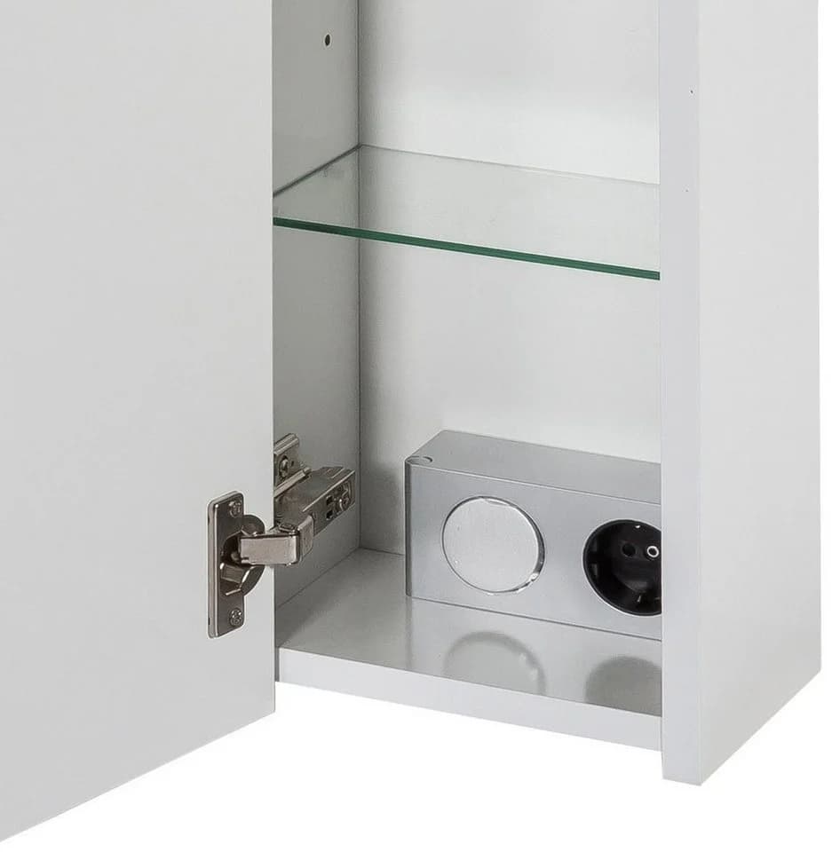 SCHILDMEYER Spiegelschrank Verona Weiß Glanz 3-türig mit LED - Bild 4