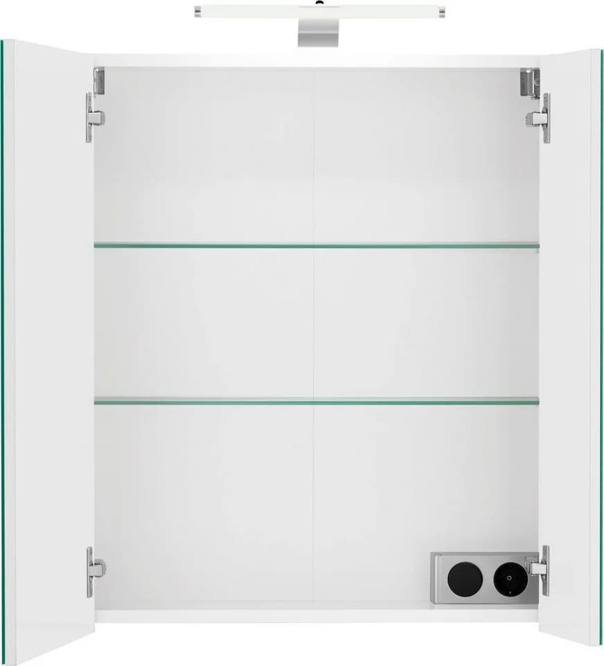 Schildmeyer Spiegelschrank Lagona 60 cm 2-türig LED-Beleuchtung