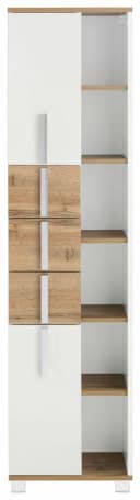 Schildmeyer Hochschrank Kampen Weiß Hochglanz mit Soft-Close Bild 3