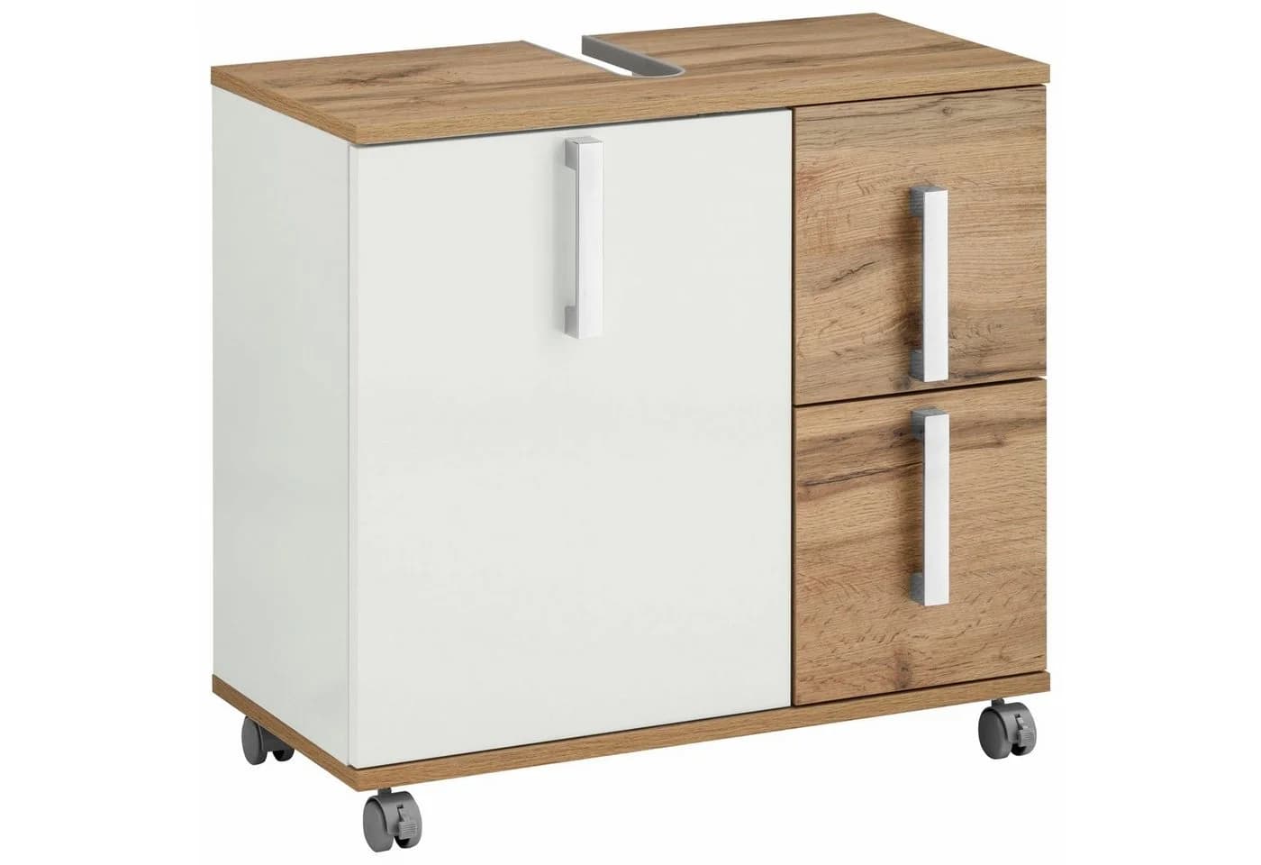 Schildmeyer Waschbeckenunterschrank Kampen Weiß Glanz Soft-Close - Bild 2
