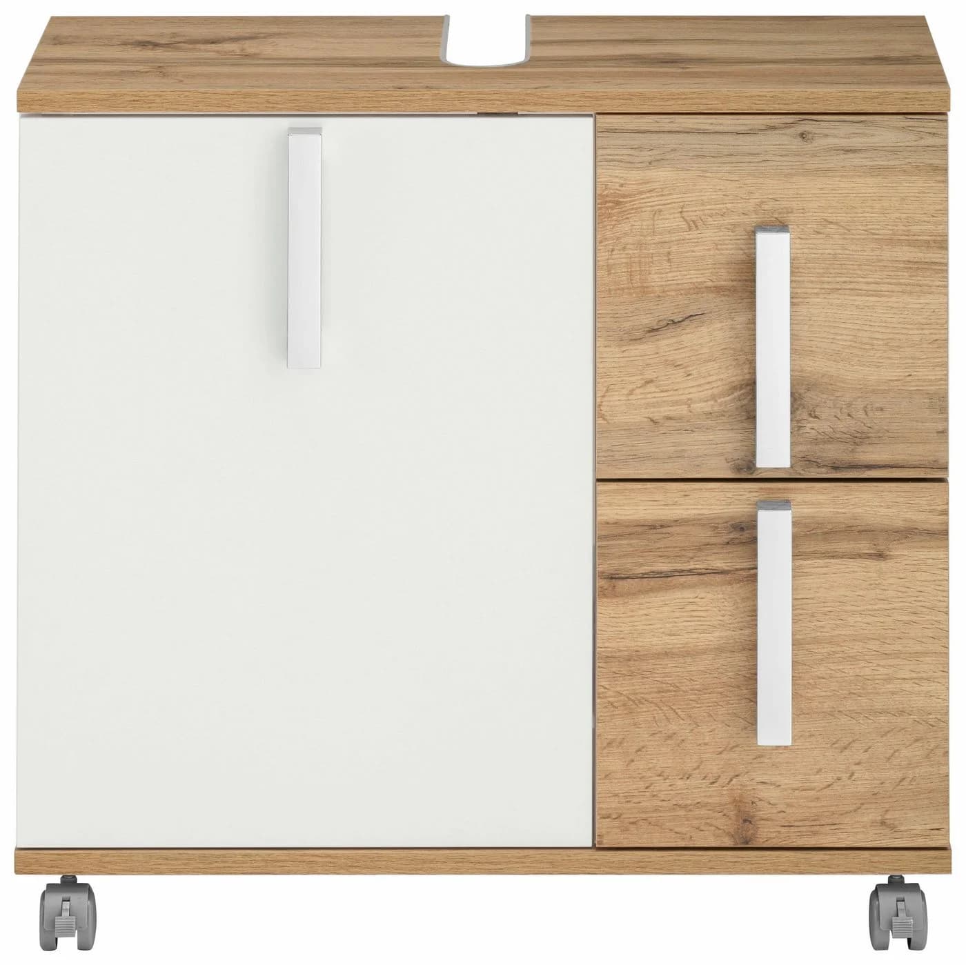 Schildmeyer Waschbeckenunterschrank Kampen Weiß Glanz Soft-Close - Bild 3