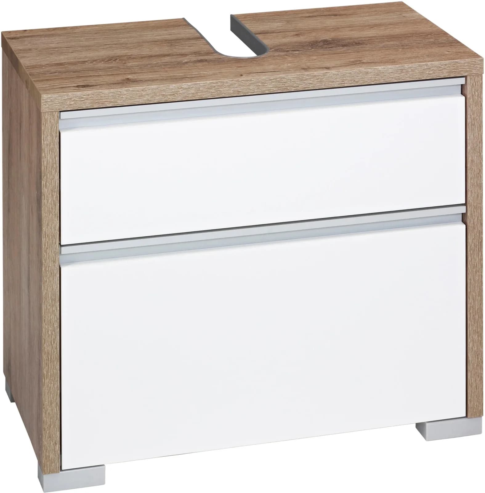 Schildmeyer Bello Waschbeckenunterschrank Weiß Wildeiche Modern - Bild 5