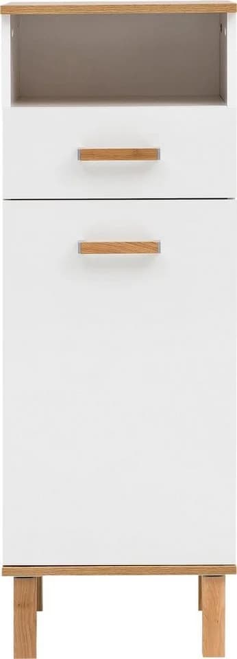 Schildmeyer Midischrank Padua Weiß Eiche Landhaus