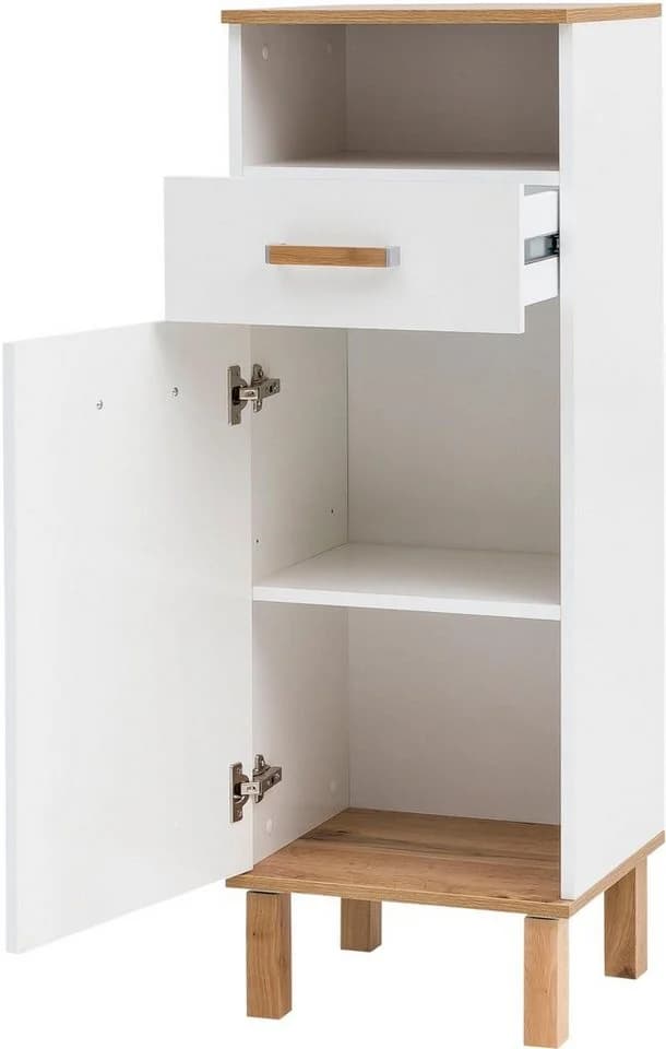Schildmeyer Midischrank Padua Weiß Eiche Landhaus - Bild 3