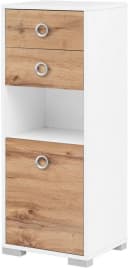 Midischrank WELLTIME "Kimi" Eiche Landhaus Weiß Bild 2
