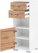 Midischrank WELLTIME "Kimi" Eiche Landhaus Weiß Bild 3